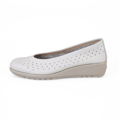 Kadın Beyaz DesaComfort Deri Babet