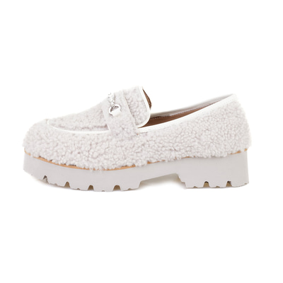 Kadın Beyaz Kürk Detaylı Günlük Ayakkabı