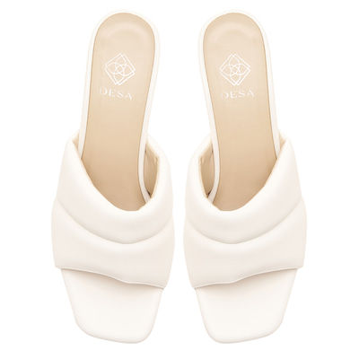 Kadın Beyaz Topuklu Terlik