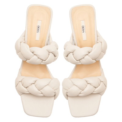 Kadın Beyaz Topuklu Terlik