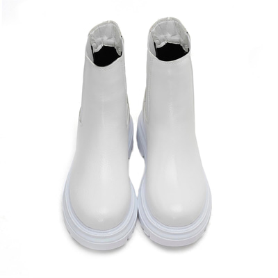 Kadın Beyaz Yandan Lastikli Chelsea Bot