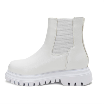 Kadın Beyaz Yandan Lastikli Chelsea Bot