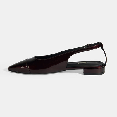 Kadın Bordo Ayarlanabilir Tokalı Rugan Babet