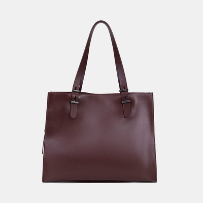 Kadın Bordo Cüzdan Aksesuarlı Deri Omuz Çantası