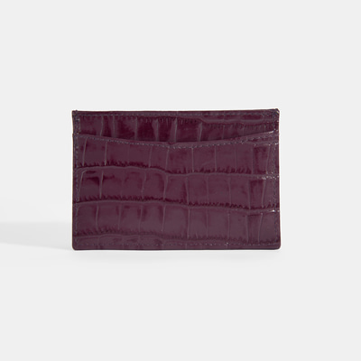 Kadın Bordo Deri Kartlık