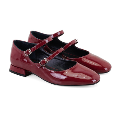 Kadın Bordo Mary Jane Babet