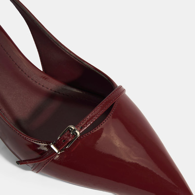 Kadın Bordo Topuklu Klasik Ayakkabı