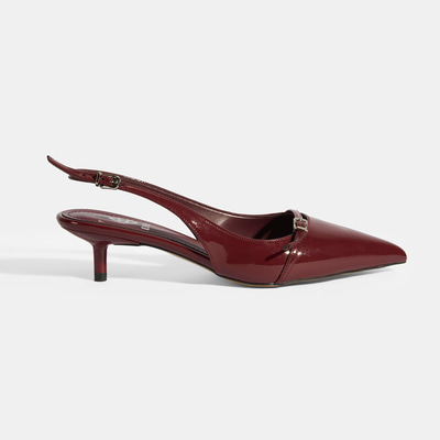 Kadın Bordo Topuklu Klasik Ayakkabı