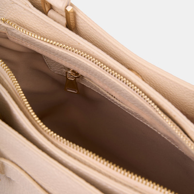 Kadın Ekru Omuz Askılı El Çantası