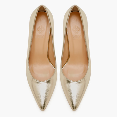 Kadın Gold Klasik Topuklu Ayakkabı