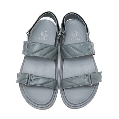 Kadın Gri Deri Sandalet