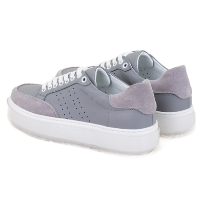 Kadın Gri Deri Spor Ayakkabı