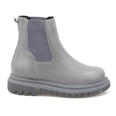 Kadın Gri Yandan Lastikli Chelsea Bot
