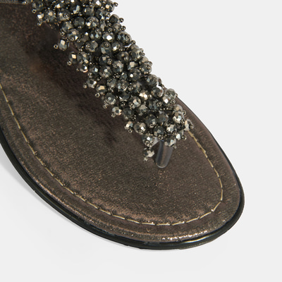 Kadın Gümüş Parmak Arası Sandalet