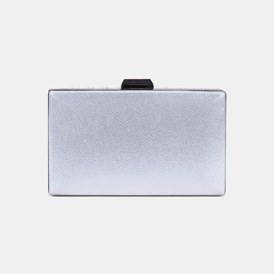 Kadın Gümüş Taş İşlemeli Zincir Askılı Abiye Clutch