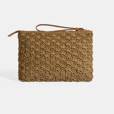 Kadın Kahve Deniz Yıldızı Figürlü El Çantası