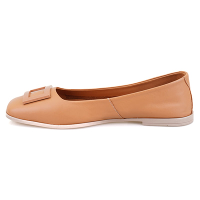 Kadın Kahve Deri Babet