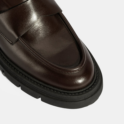 Kadın Kahve Deri Loafer