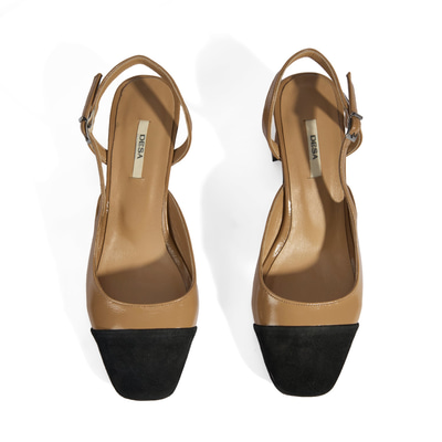 Kadın Kahve Deri Topuklu Klasik Ayakkabı