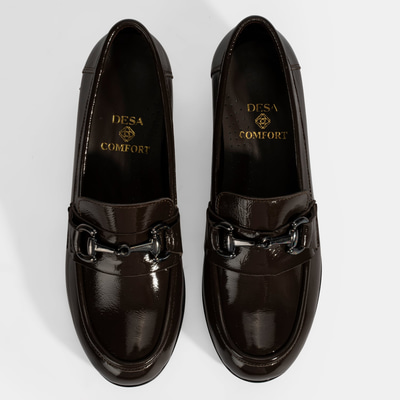 Kadın Kahve DesaComfort Topuklu Rugan Ayakkabı