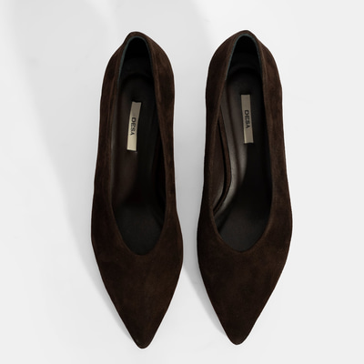 Kadın Kahve Klasik Süet Topuklu Ayakkabı