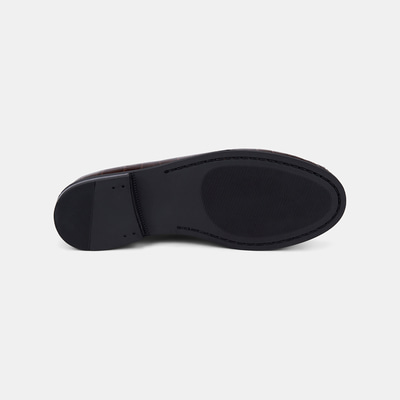 Kadın Kahve Kroko Baskılı Klasik Deri Loafer