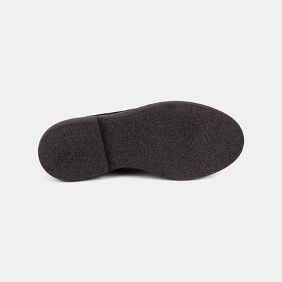 Kadın Kahve Metal Zımba Detaylı Süet Loafer