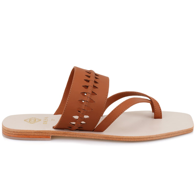 Kadın Kahve Parmak Arası Deri Terlik