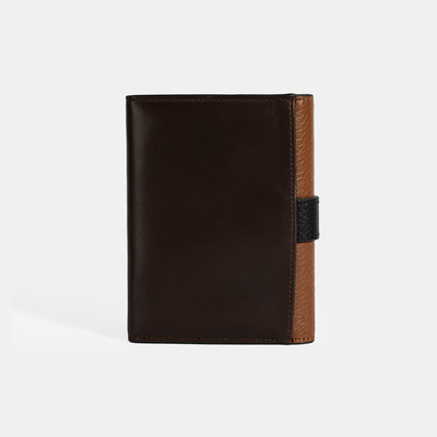 Kadın Kahve / Siyah Deri Cüzdan