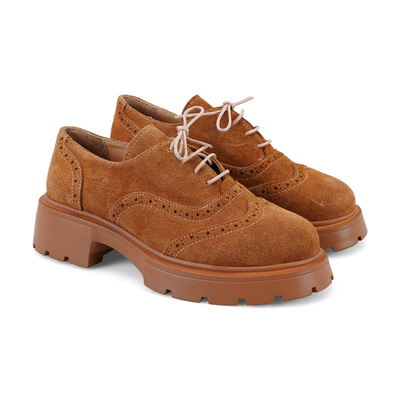 Kadın Kahve Süet Deri Günlük Ayakkabı