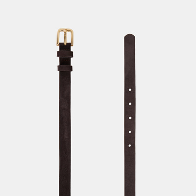 Kadın Kahve Süet Deri Kemer