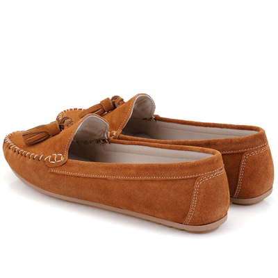 Kadın Kahve Süet Deri Loafer