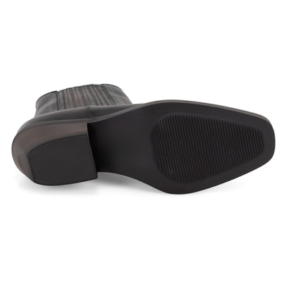 Kadın Kahve Topuklu Deri Kovboy Botu