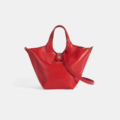 Kadın Kırmızı Deri Omuz Çantası