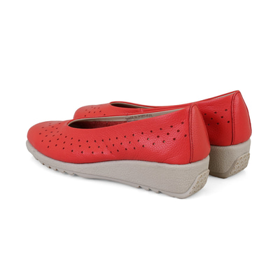 Kadın Kırmızı DesaComfort Deri Babet