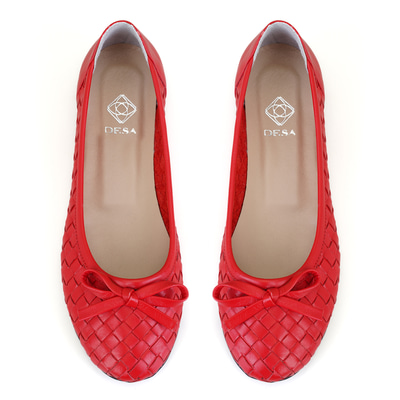 Kadın Kırmızı Kapitone Deri Babet