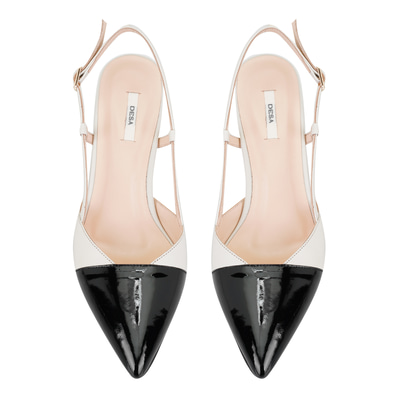 Kadın Krem Ayarlanabilir Tokalı Topuklu Deri Abiye Ayakkabı