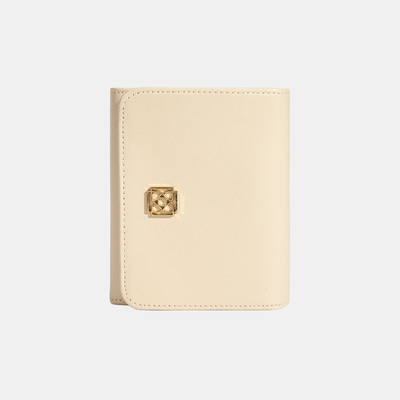 Kadın Krem Deri Cüzdan