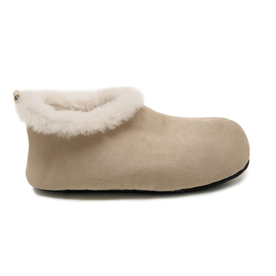 Kadın Krem Fluffy Yünlü Patik