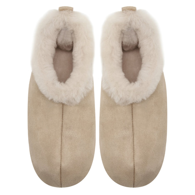 Kadın Krem Fluffy Yünlü Patik