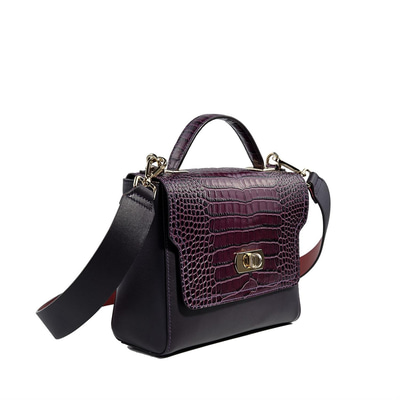 Kadın Kroko Baskılı Deri Omuz Askılı Çanta