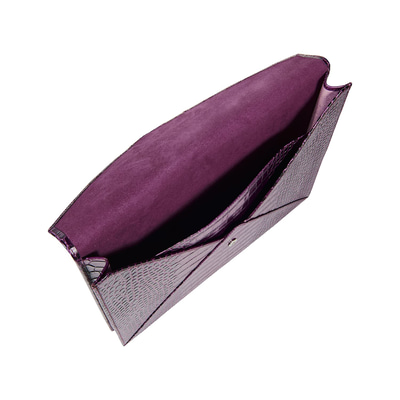 Kadın Kroko Baskılı Deri Portföy Çanta