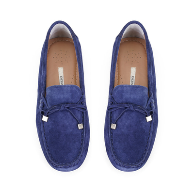 Kadın Lacivert Deri Loafer