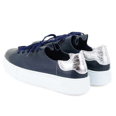 Kadın Lacivert Deri Spor Ayakkabı