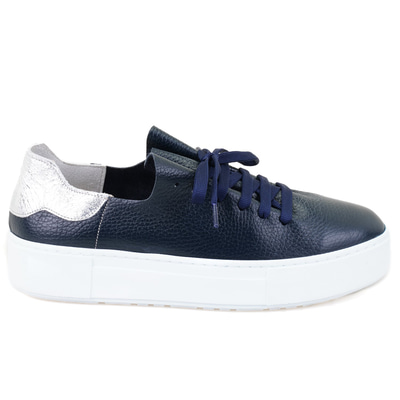 Kadın Lacivert Deri Spor Ayakkabı