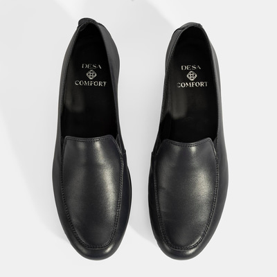 Kadın Lacivert DesaComfort Dolgu Topuklu Deri Ayakkabı