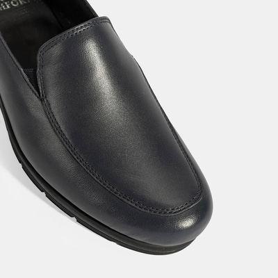 Kadın Lacivert DesaComfort Dolgu Topuklu Deri Ayakkabı