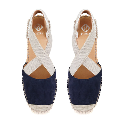Kadın Lacivert Dolgu Topuklu Espadril