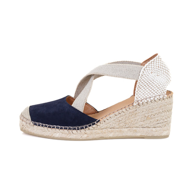 Kadın Lacivert Dolgu Topuklu Espadril
