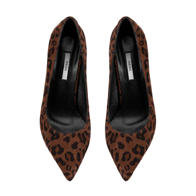 Kadın Leopar Süet Stiletto
